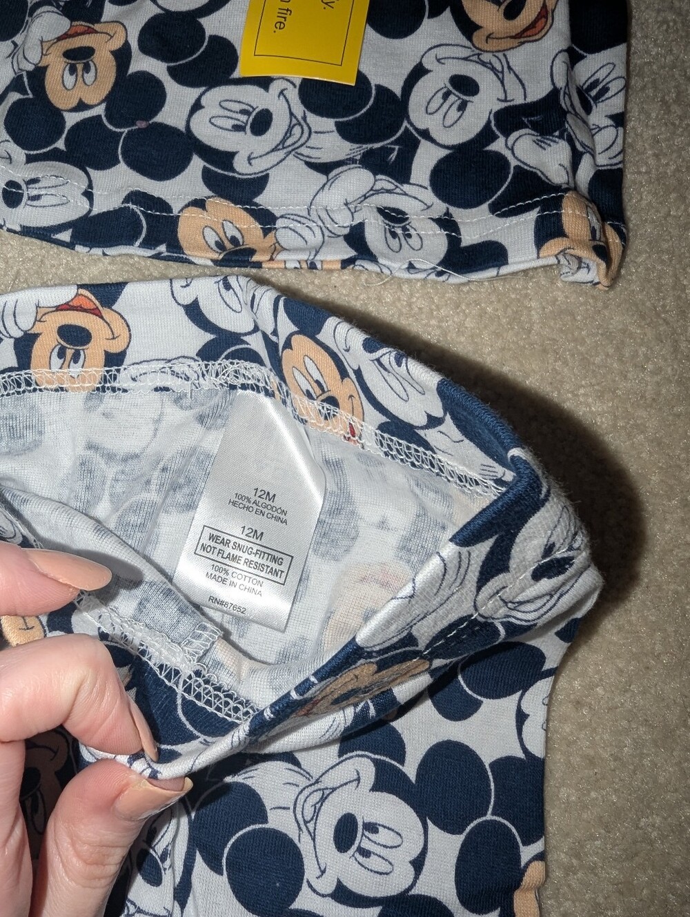 Nwt Mickey mouse Pjs - Picture 3 of 4